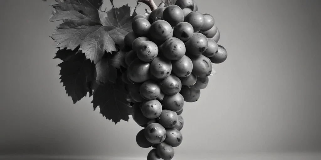 grapes clipart black and white