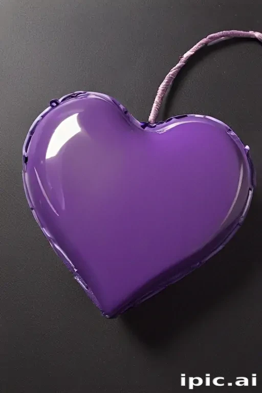 aesthetic purple heart