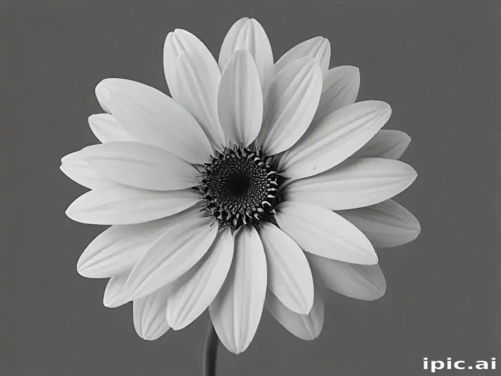 flower png black and white