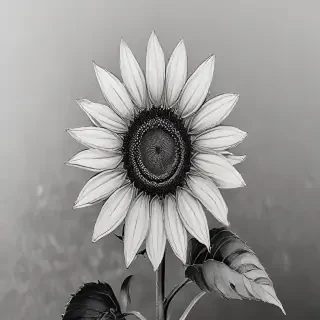 sunflower outline