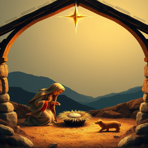 free nativity scene background images