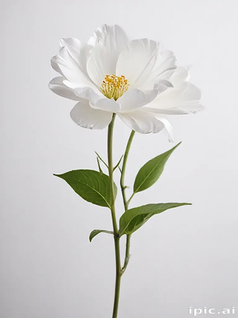 flower white background