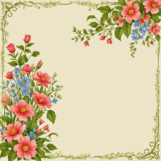 clipart borders flowers