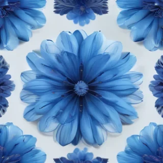 blue flower transparent