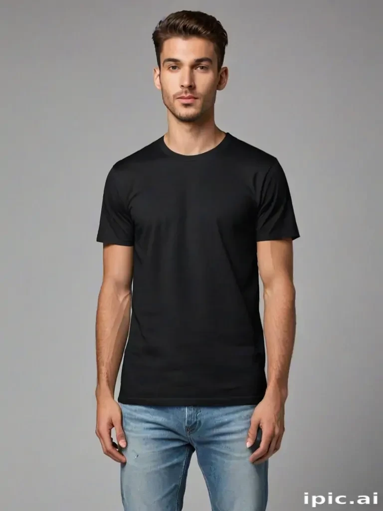 black tee png