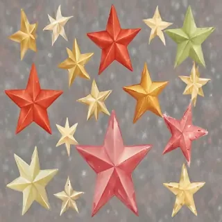 christmas stars clipart
