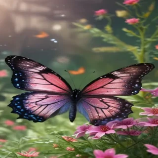 glitter butterfly wallpaper