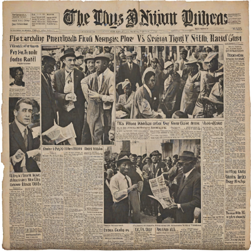 newspaper collage png
