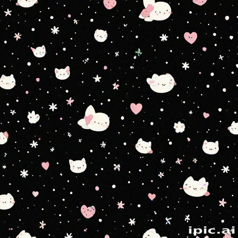cute backgrounds black