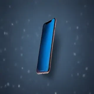 blue background iphone