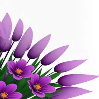 purple flowers transparent background