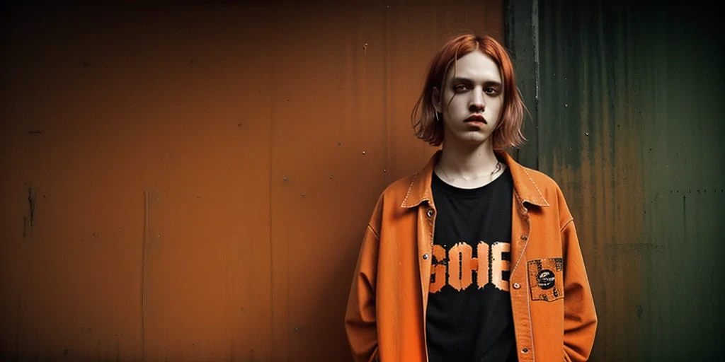 grunge orange aesthetic