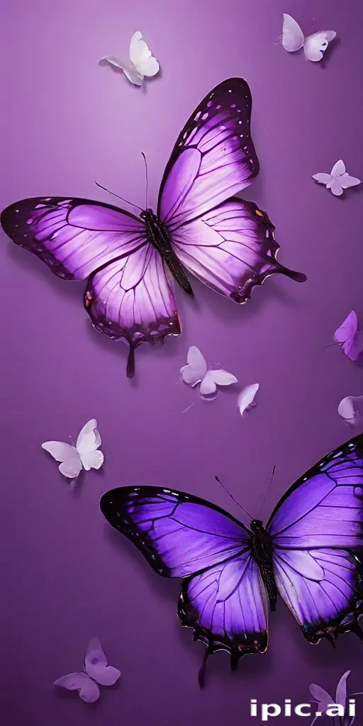 butterfly wallpaper purple