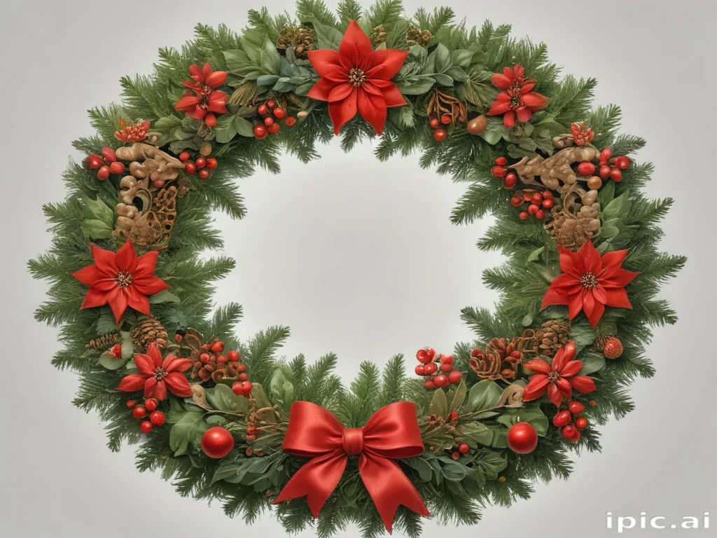 christmas wreath clip art
