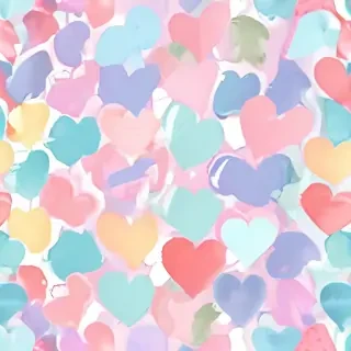 pastel heart background