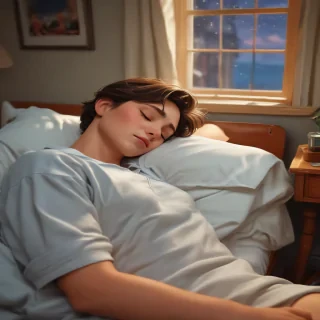 sleeping in cartoons