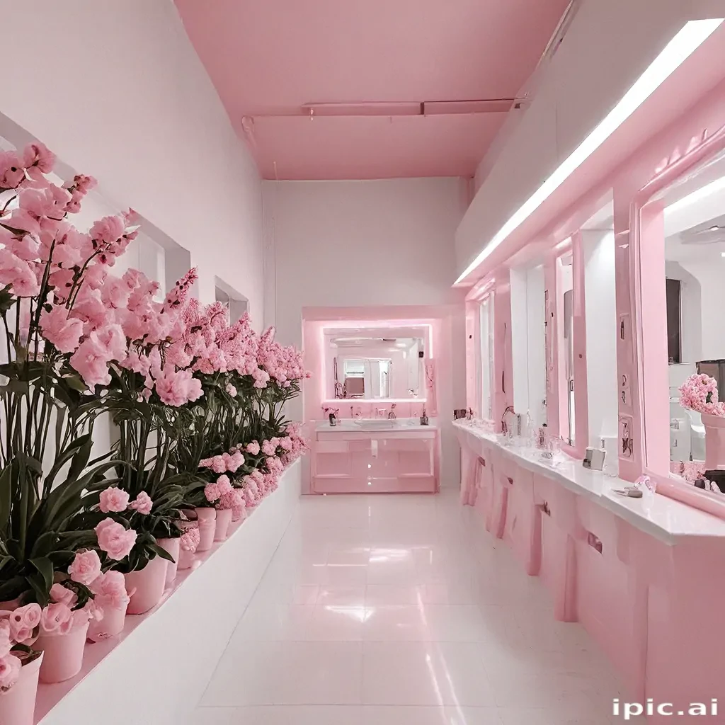 pink and white aesthetic