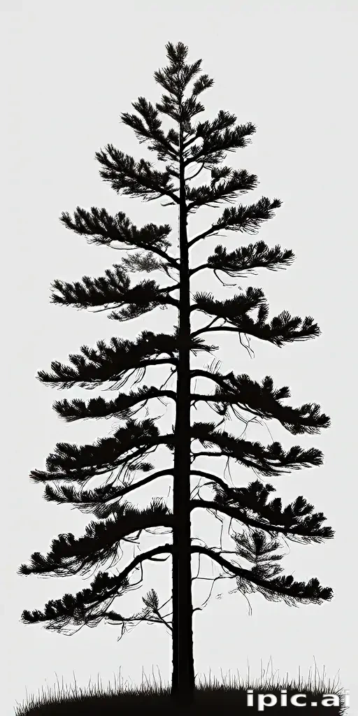 pine tree silhouette png