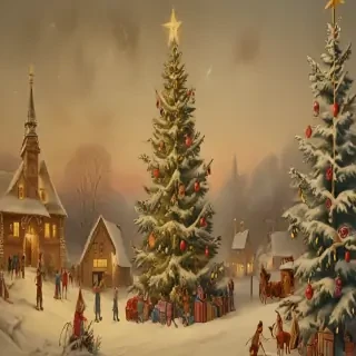 antique christmas images