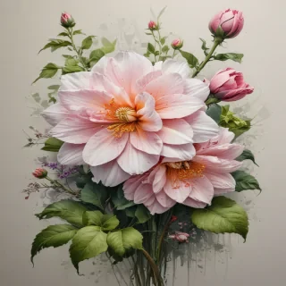 pictures of flowers drawing