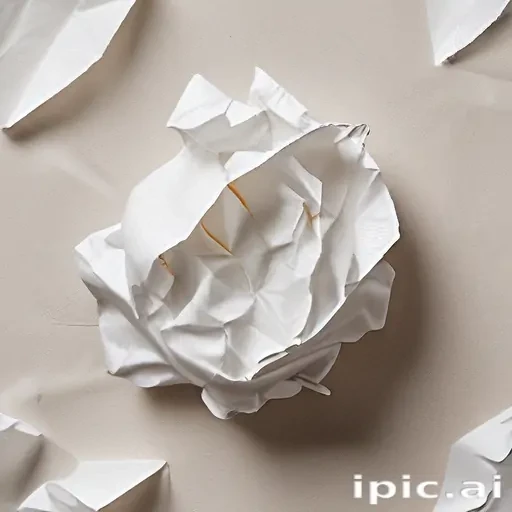 crumpled up paper