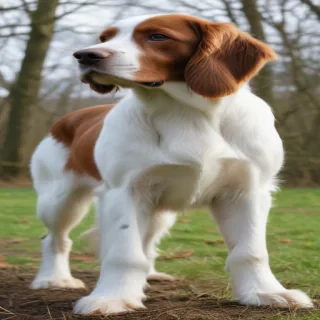 irish red and white setter