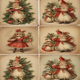 printable vintage christmas images
