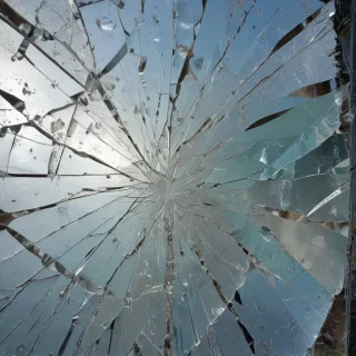 broken glass overlay