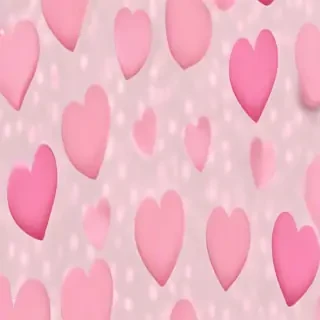 pink hearts aesthetic