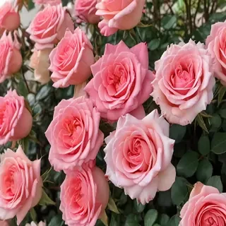 roses in background
