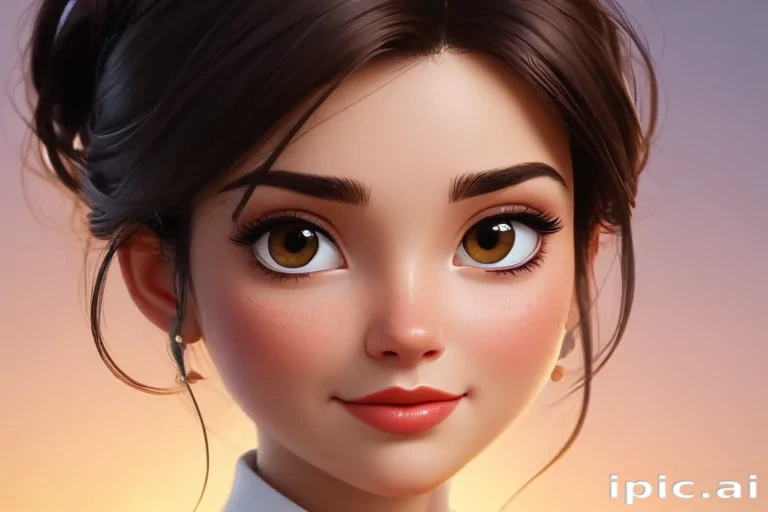 brunette cartoon characters