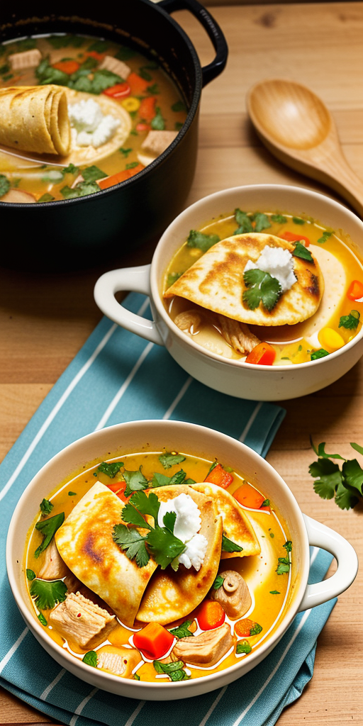 sopa de tortilla con pollo