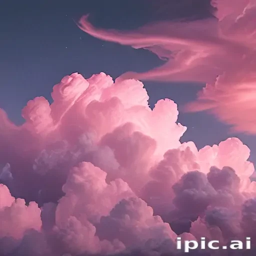 aesthetic pink clouds