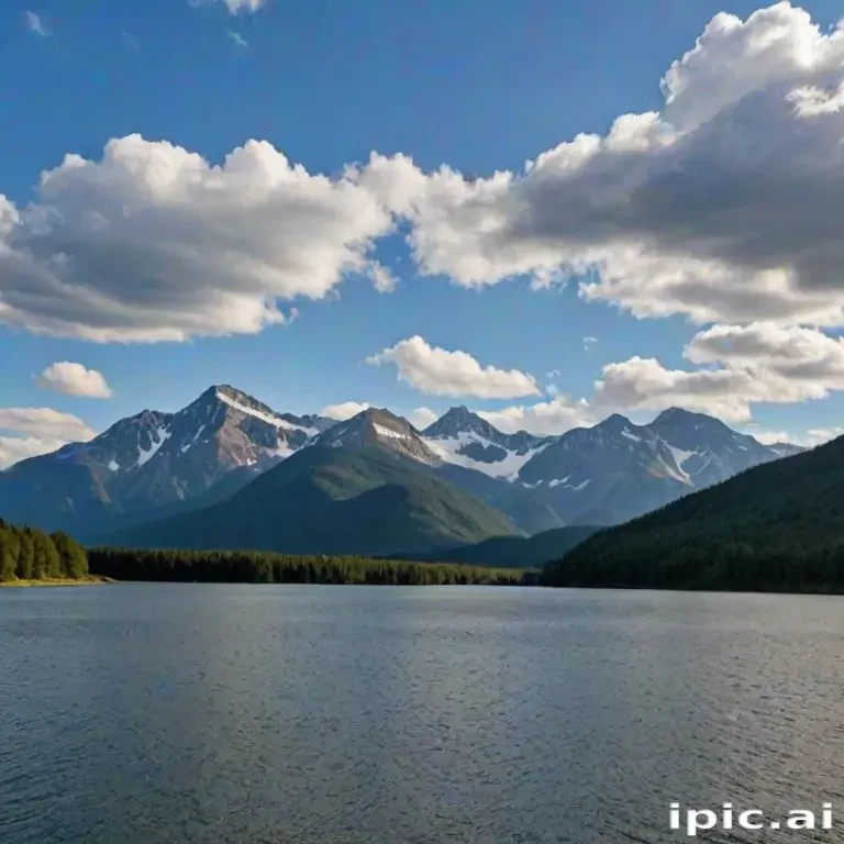 mountainous background