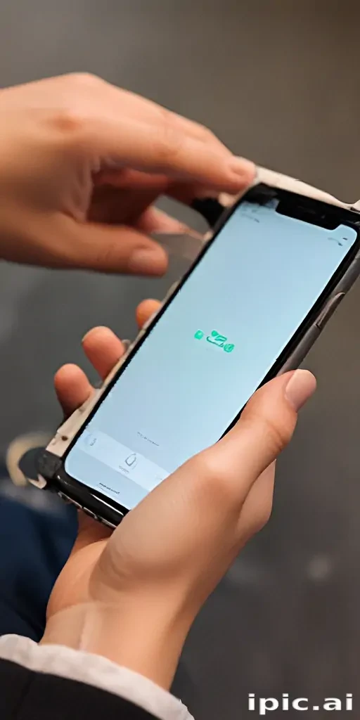 person holding phone