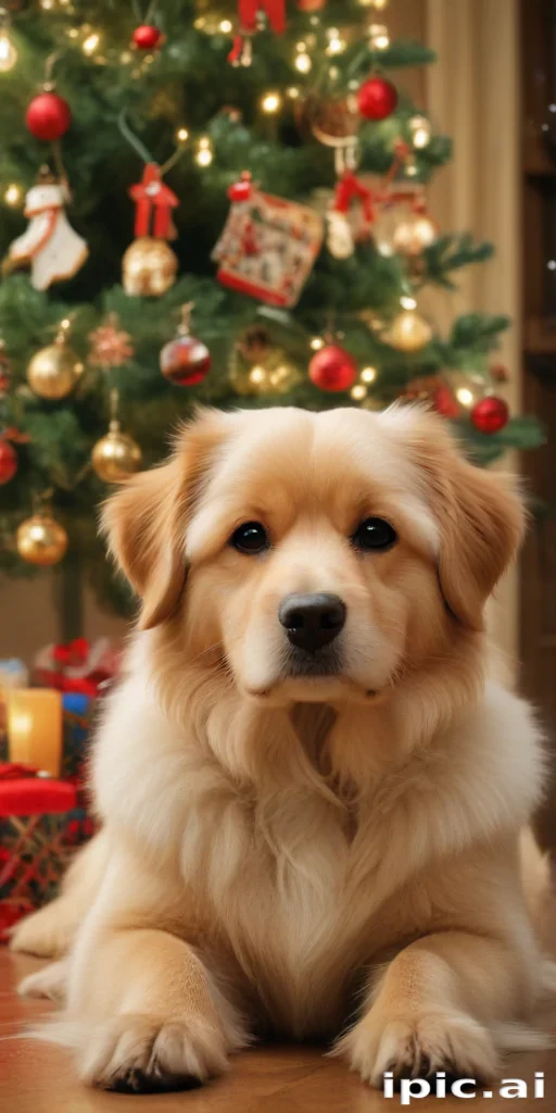 wallpaper christmas dog
