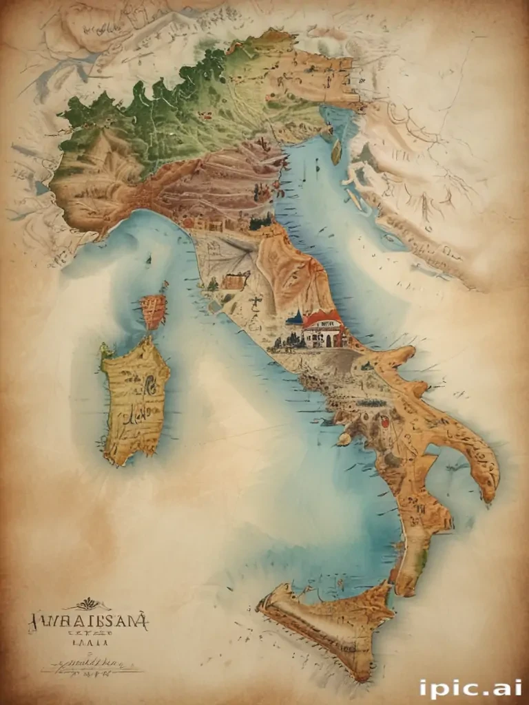map of italy