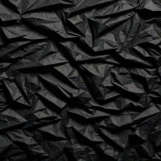 crumpled black paper
