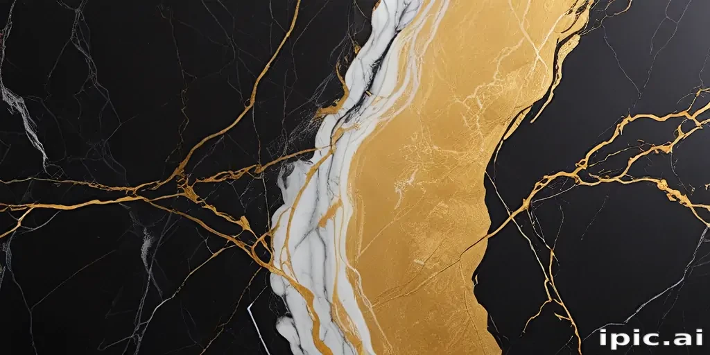 black and gold marble background