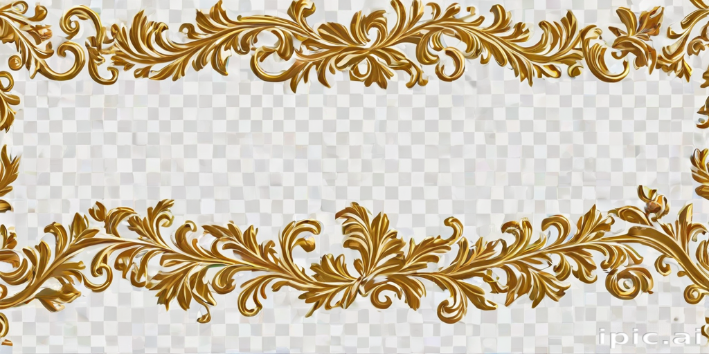 transparent background gold border