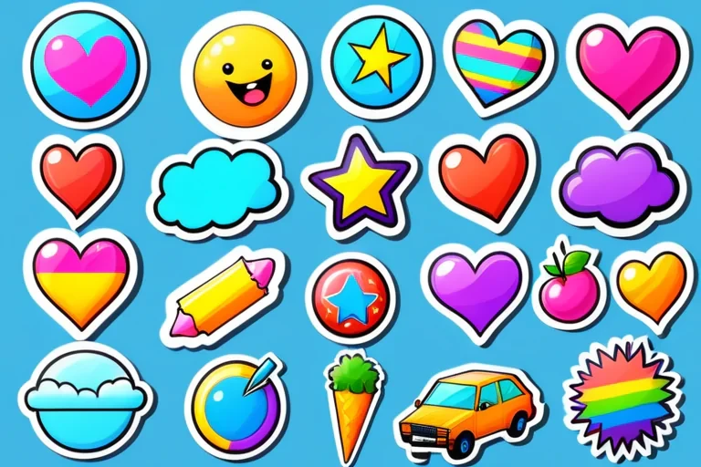 stickers clipart