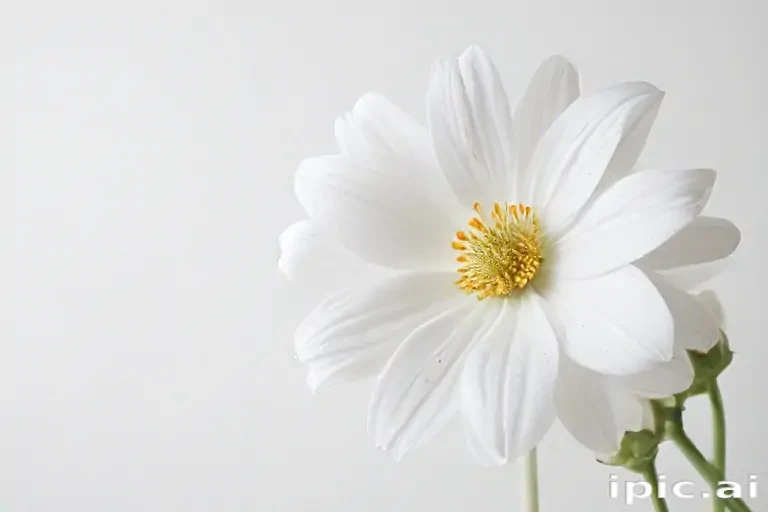 white background flower