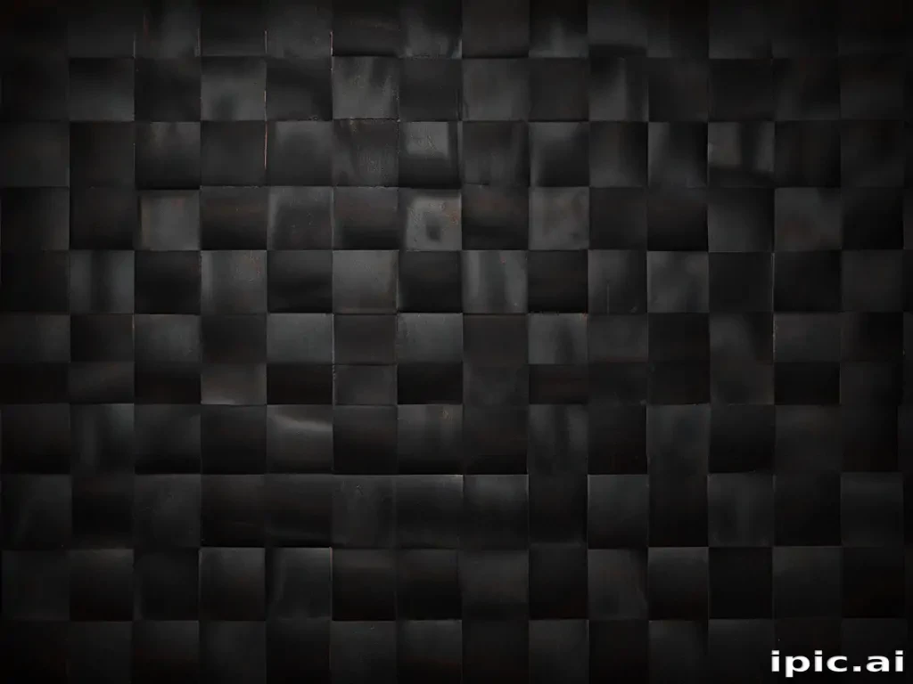 black checkered background