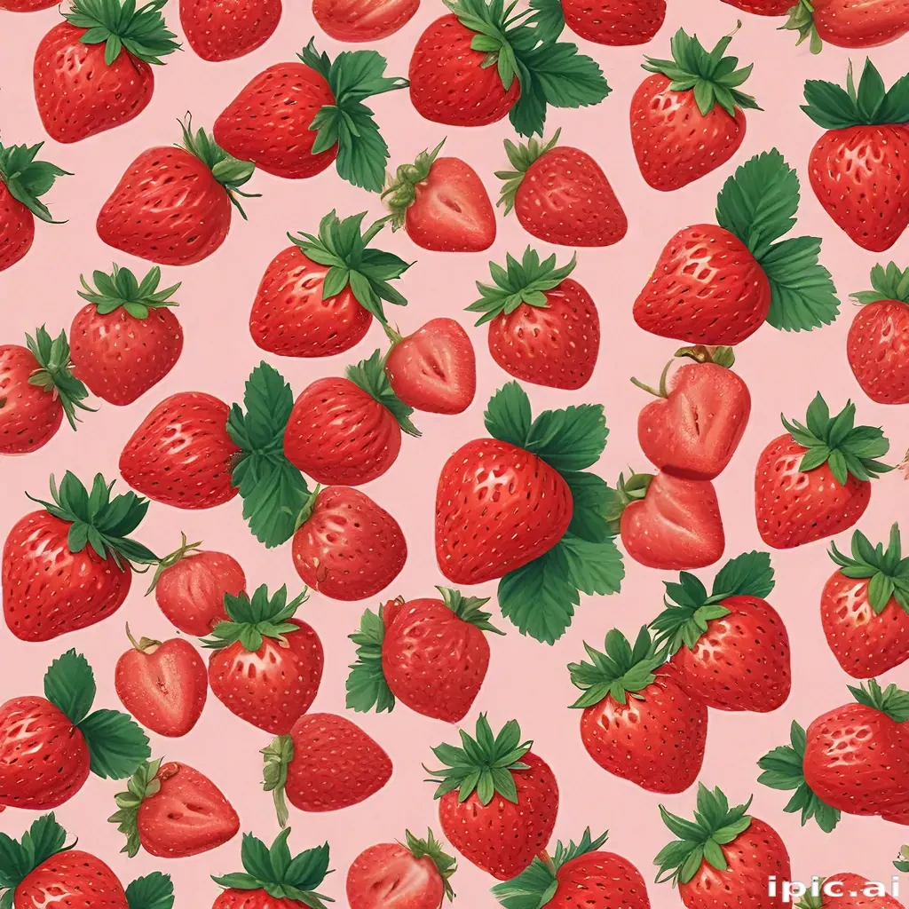 aesthetic strawberry wallpaper