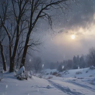 falling snow png