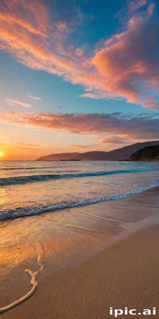 beach background sunset