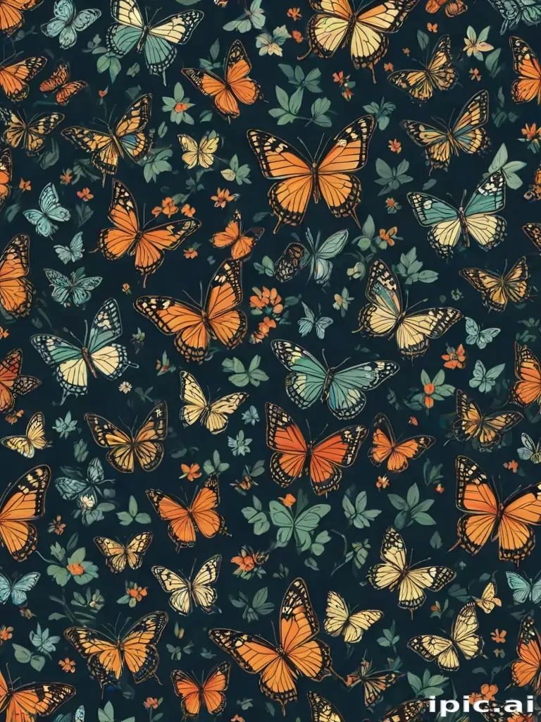 butterfly wall paper