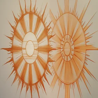 aesthetic sun drawing
