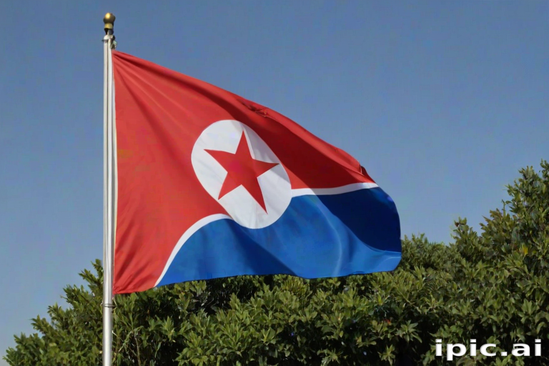 north korea flag