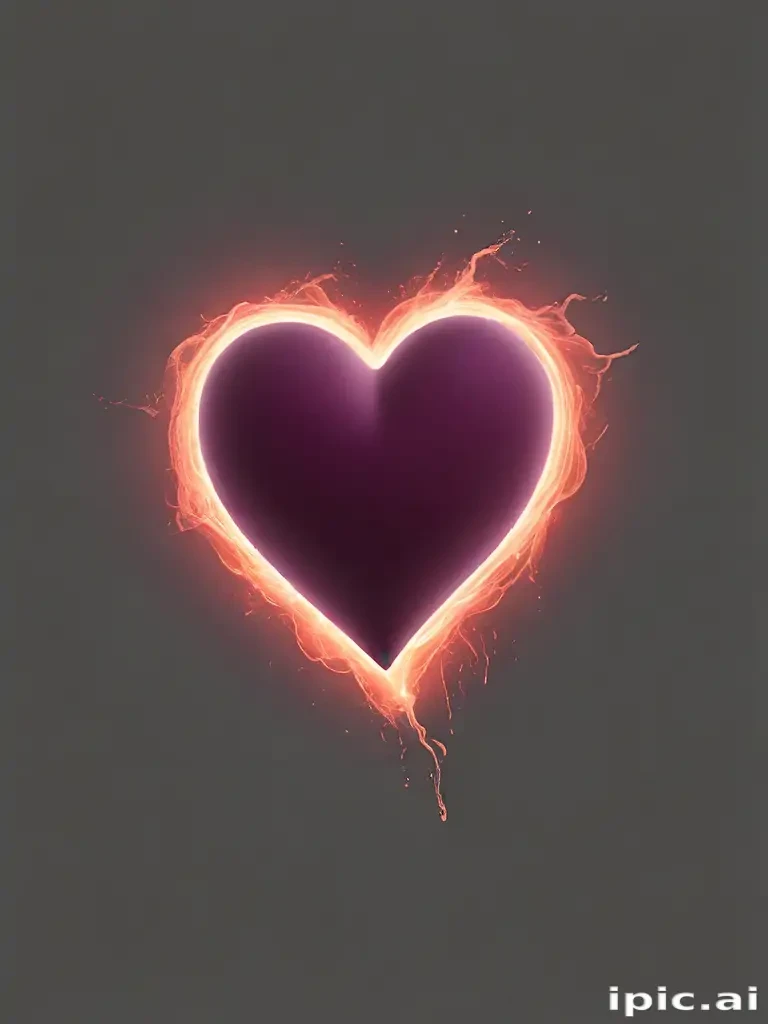 glow heart png